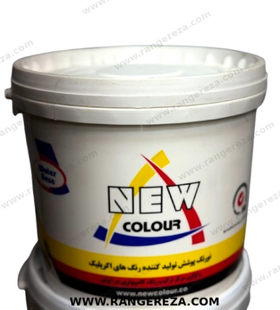رنگ اکریلیک نیم براق نیوکالر کد 1100 دبه